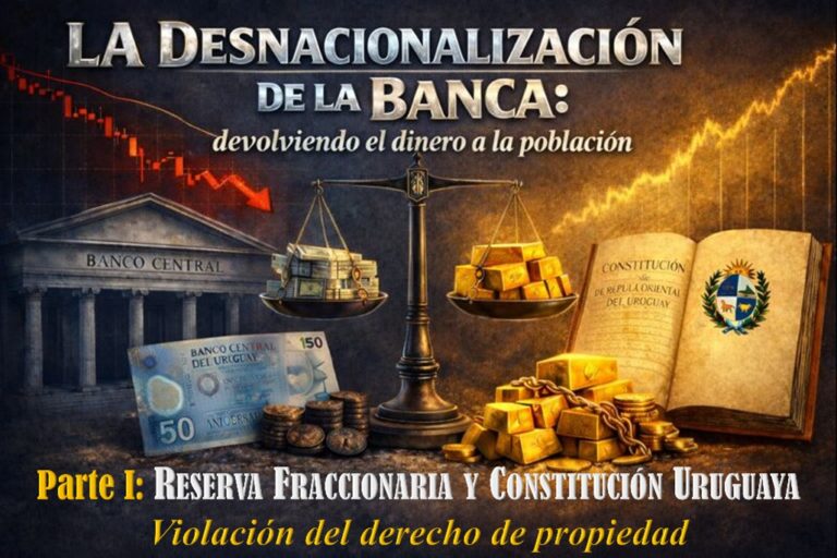 Desnacionalización de la banca y vuelta del dinero a la población. reserva fraccionaria y constitución
