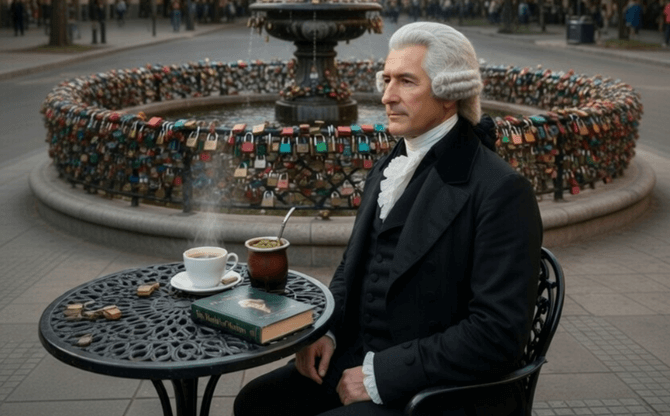 Adam Smith en fuente de los candados